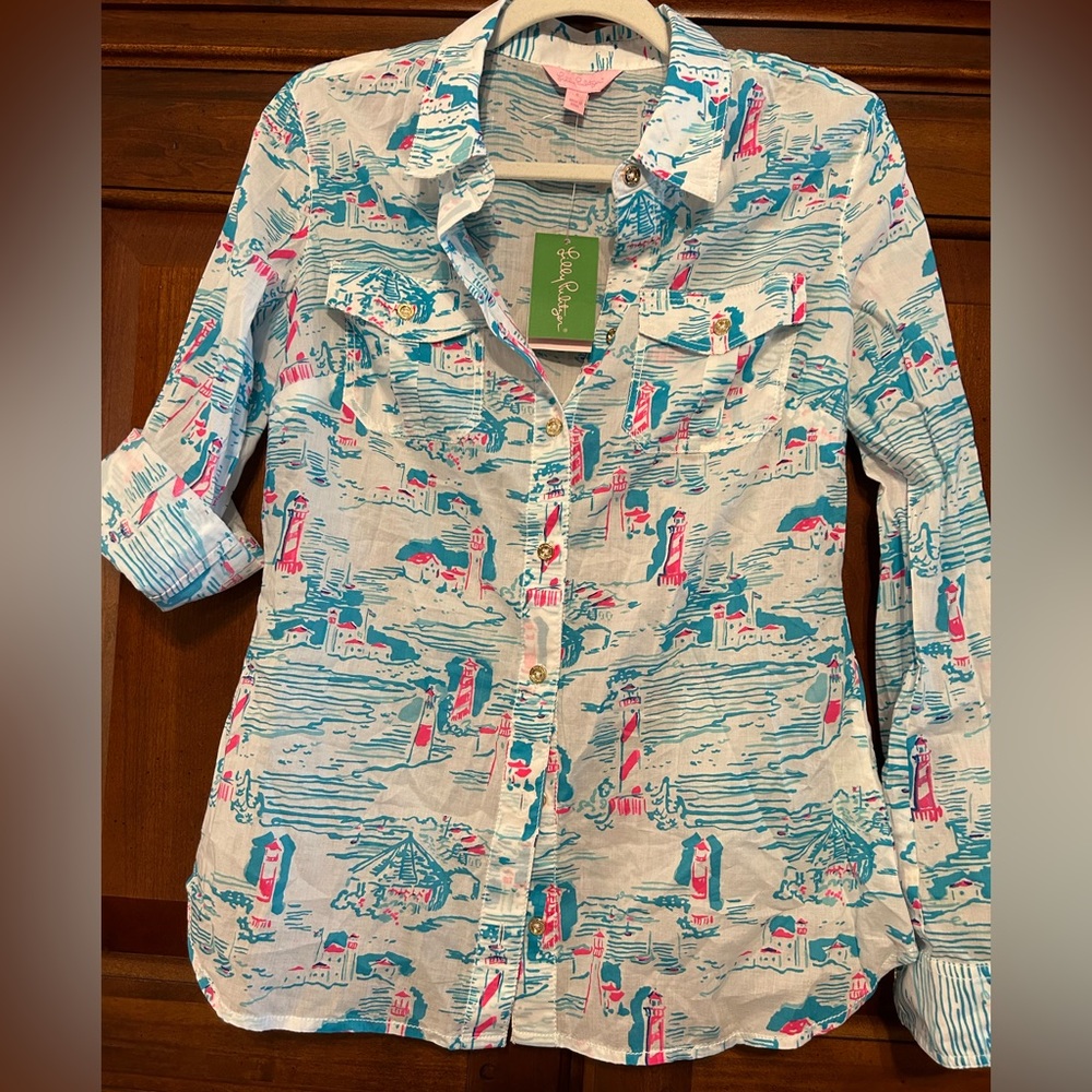 Lilly Pulitzer Button Down Blouse